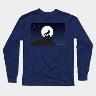 Wolf howling Long Sleeve T-Shirt